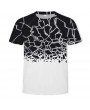 3D Summer Fashion New Broken Print Men's Short-Sleeved T-shirt