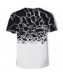 3D Summer Fashion New Broken Print Men's Short-Sleeved T-shirt