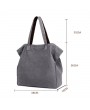 Women Casual Durable Canvas Handbag Large Capacity Shoulder Bag