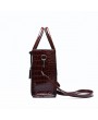 Women Crocodile Pattern Tote Handbag Large Capacity Solid Crossbody Bag