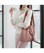 Women Faux Leather Four-piece Set Handbag Shoulder Bag Clutch Bag