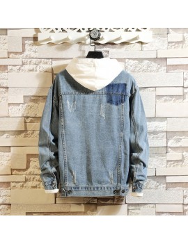 Autumn and Winter Men's Casual Trend Denim Jacket