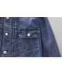 Autumn and Winter Men's Cotton Washed Denim Jacket Fashion Casual Drop Shoulder Coat