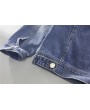 Autumn and Winter Men's Cotton Washed Denim Jacket Fashion Casual Drop Shoulder Coat