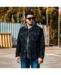 Autumn and Winter Trend Large Size Loose Men's Stretch Denim Jacket