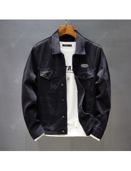 Men's Denim Jacket Autumn Casual Long-sleeved Coat