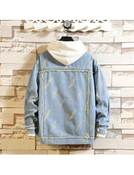 Men's Denim Jacket Casual Loose Jeans Jacket