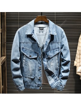 Men's Jacket Trend Men Autumn Classic Version Handsome Embroidery Casual Jacket