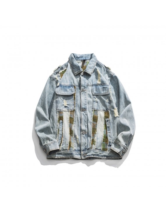 Spring Trend Korean Style All-match Men's Denim Jacket