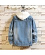 Trendy Men's Fashion Casual Loose Denim Jacket