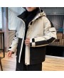 Casual Male Ins Padded Winter Coat Korean Teenagers Warm Japanese Men's Frock Coat