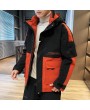 Casual Male Ins Padded Winter Coat Korean Teenagers Warm Japanese Men's Frock Coat