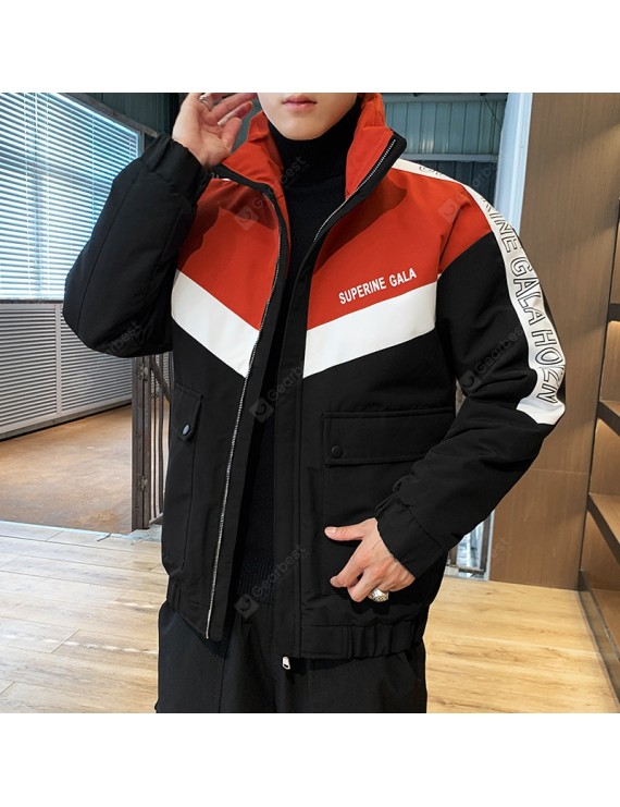 Men's Padded Winter Jacket Warm Korean Version Of Casual Loose Cotton Hooded Frock Coat Japanese