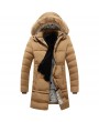 Men's Thick Cotton Coat Hooded Warm Down Jacket